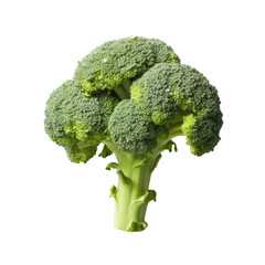 Broccoli isolated on transparent background. Generative ai.