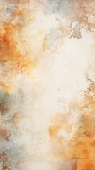 Watercolor Art Background Featuring Old Paper Texture and Elements of Marble and Stone for Various Designs