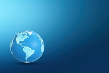 Earth globe paper. Global planet ecology. Generate Ai