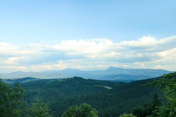 Beautiful mountain landscape in Carpathians, Ukraine