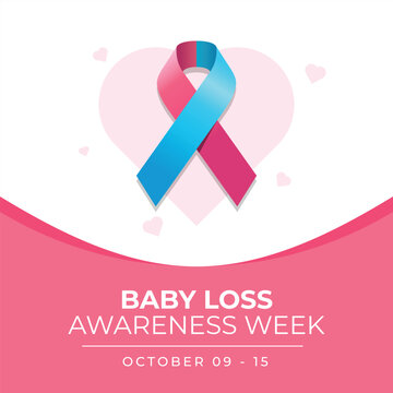 baby loss awareness week design template good for celebration usage. flat design. vector eps 10.