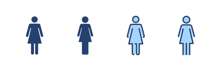 Female icon vector. woman sign and symbol