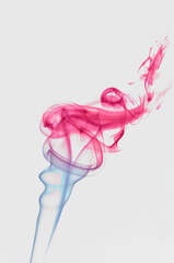 Shapes and colors of insence smoke, made in sudio