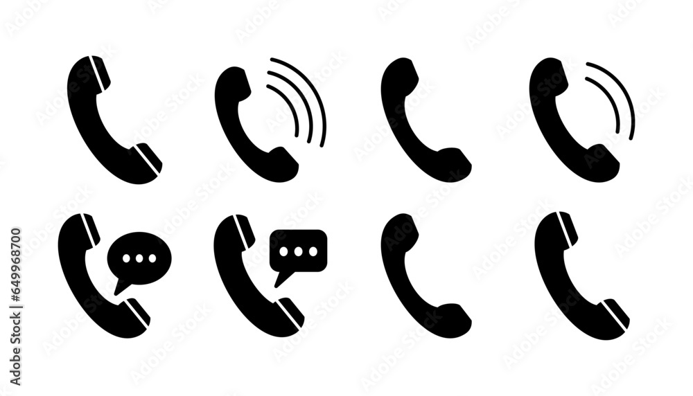 Wall mural call icon vector. phone icon vector