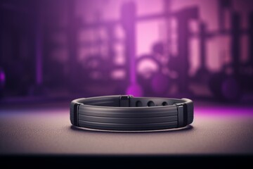 Fitness bracelet background. White watch band. Generate Ai