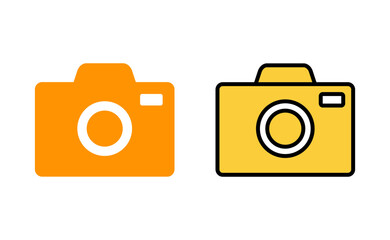 Camera icon vector for web and mobile app. photo camera sign and symbol. photography icon.