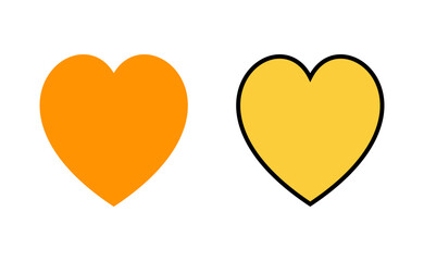 Love icon set for web and mobile app. Heart sign and symbol. Like icon vector.