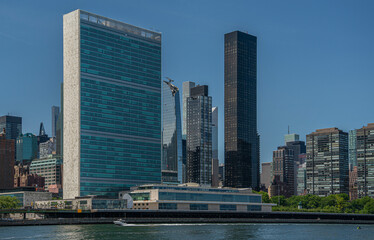 United Nations building in Manhattan New York City
