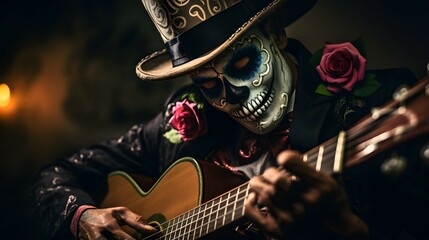 Da de Muertos mexican musician