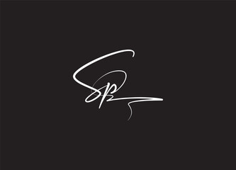 SP letter logo design and monogram logo