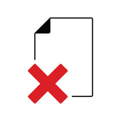Obraz premium delete icon vector
