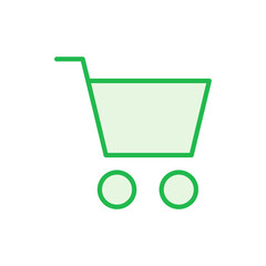 Shopping icon set. Shopping cart icon. Trolley icon vector