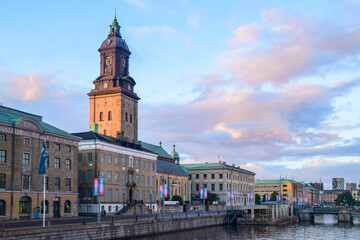 Fototapeta na wymiar City of Gothenburg street architecture view in Sweden