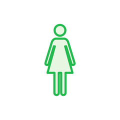 Female icon set. woman icon vector