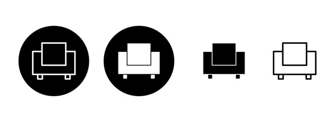 Sofa icon set illustration. sofa sign and symbol. furniture icon