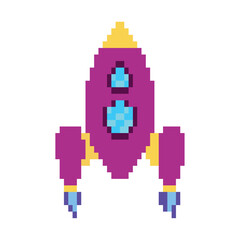 battle ship pixels purple
