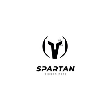 simple helm spartan strong logo