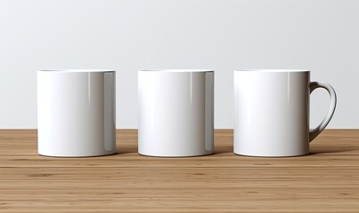 White blank mug mockup