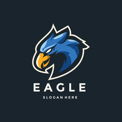eagle mascot vector logo