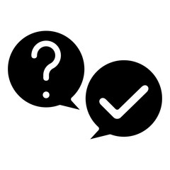 Conversation icon often used in design, websites, or applications, banner, flyer to convey specific concepts related to Assessment, educational, evaluative, and analytical purposes.