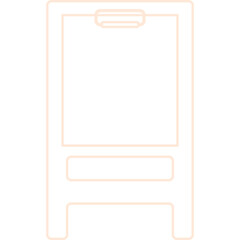 카페와 미술에 필요한 그림 그리는 이젤
