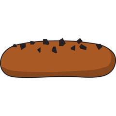 디저트 카페의 초콜릿 제품들