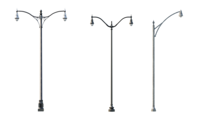 isolated set of street light