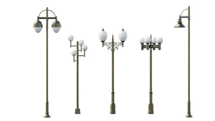 isolated set of street light