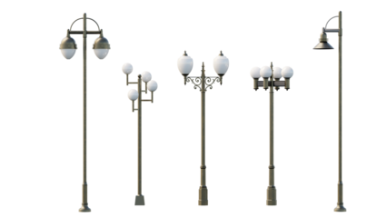 isolated set of street light