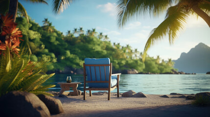 Island retreat relaxation - obrazy, fototapety, plakaty