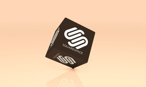 squarespace, Social Media Concept, Online communication applications. 3D Visual Design