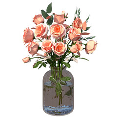 pink roses