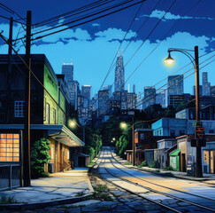 street in the city