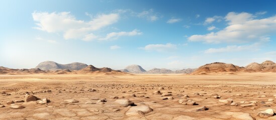 Farafra Oasis in Egypt a desolate barren western desert with a scenic view - obrazy, fototapety, plakaty