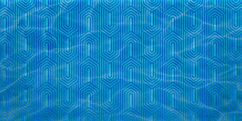 WaterSeamless geometric pattern background with  WaterStyle Effect