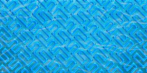  WaterSeamless geometric pattern background with  WaterStyle Effect