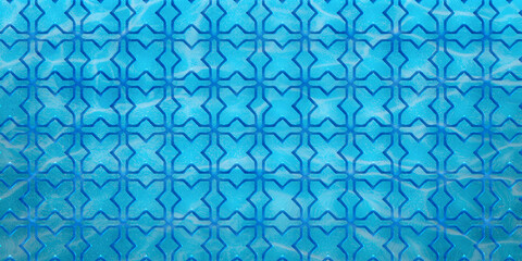  WaterSeamless geometric pattern background with  WaterStyle Effect