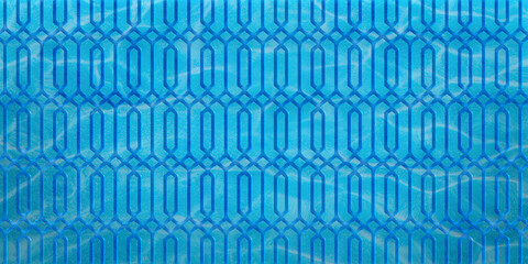 Fototapeta premium WaterSeamless geometric pattern background with WaterStyle Effect
