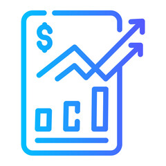 trending Line Gradient Icon