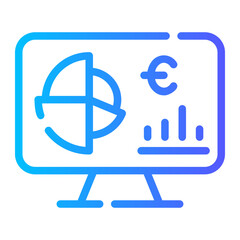 analytics Line Gradient Icon
