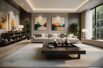 living room space