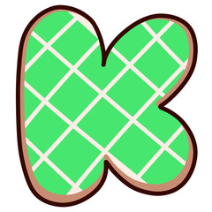 Cookie Christmas Alphabet Gingerbread