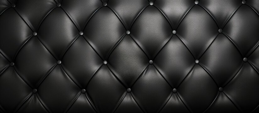 Black seamless leather texture for modern interior elegance