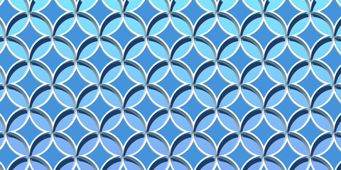 Fototapeta premium New 3D StyleSeamless geometric pattern background with New 3D StyleStyle Effect