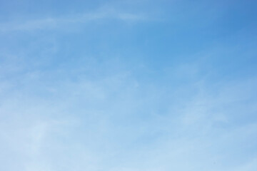 blue sky and fantastic soft white clouds ,  horizontal shape with space for design. Web banner....