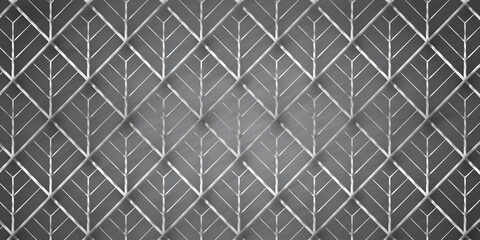 Stainless Steel Seamless geometric pattern background with Card Board Style Effect
