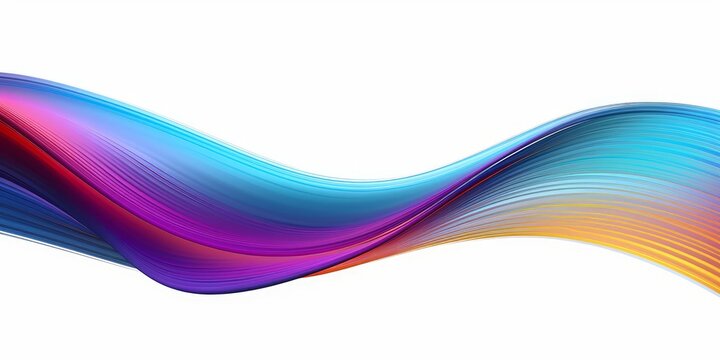 Abstract colorful lines, 3d render, Generative AI © James
