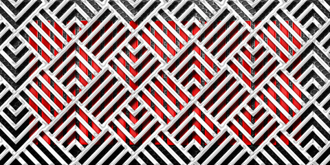  SteelSeamless geometric pattern background with  SteelStyle Effect