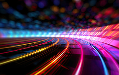 Abstract futuristic background of a websites representing the light and velocity