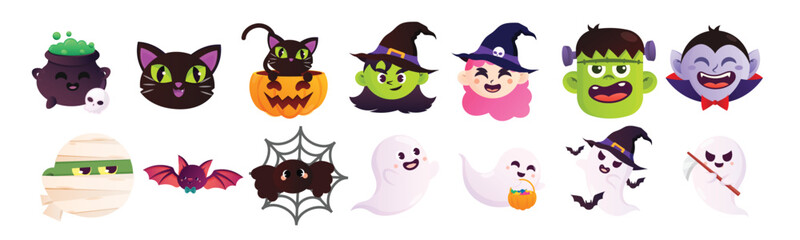 Full Funny Little Monster | Cute Halloween Pack